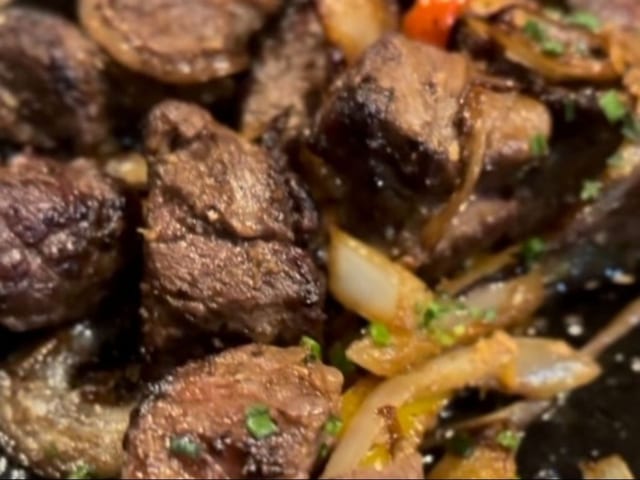 Prime Steak Bites.
