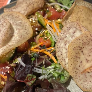 Shoyu Poke w/ Taro Chips
