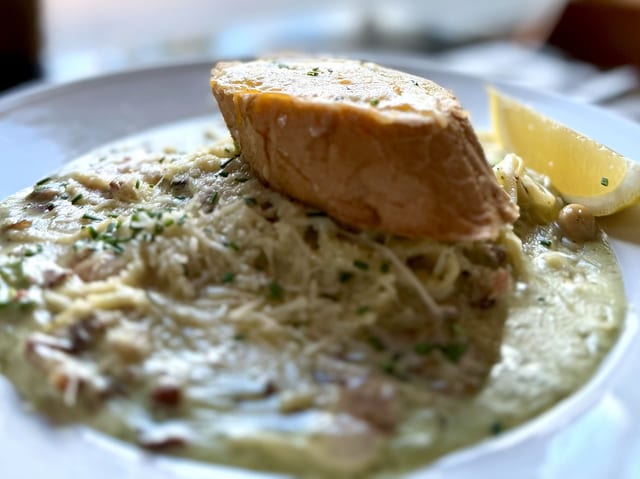 Seafood Carbonara.