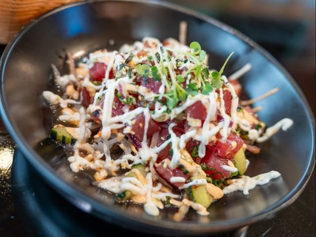 Spicy Tuna Sashimi.
