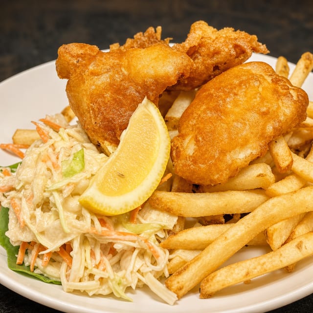 Fish N Chips (3 Pcs).